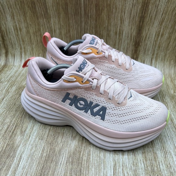 Hoka One One Shoes - Hoka One One Bondi 8 Women's Size 8 Cream Vanilla Running Shoes 1127952 CMV